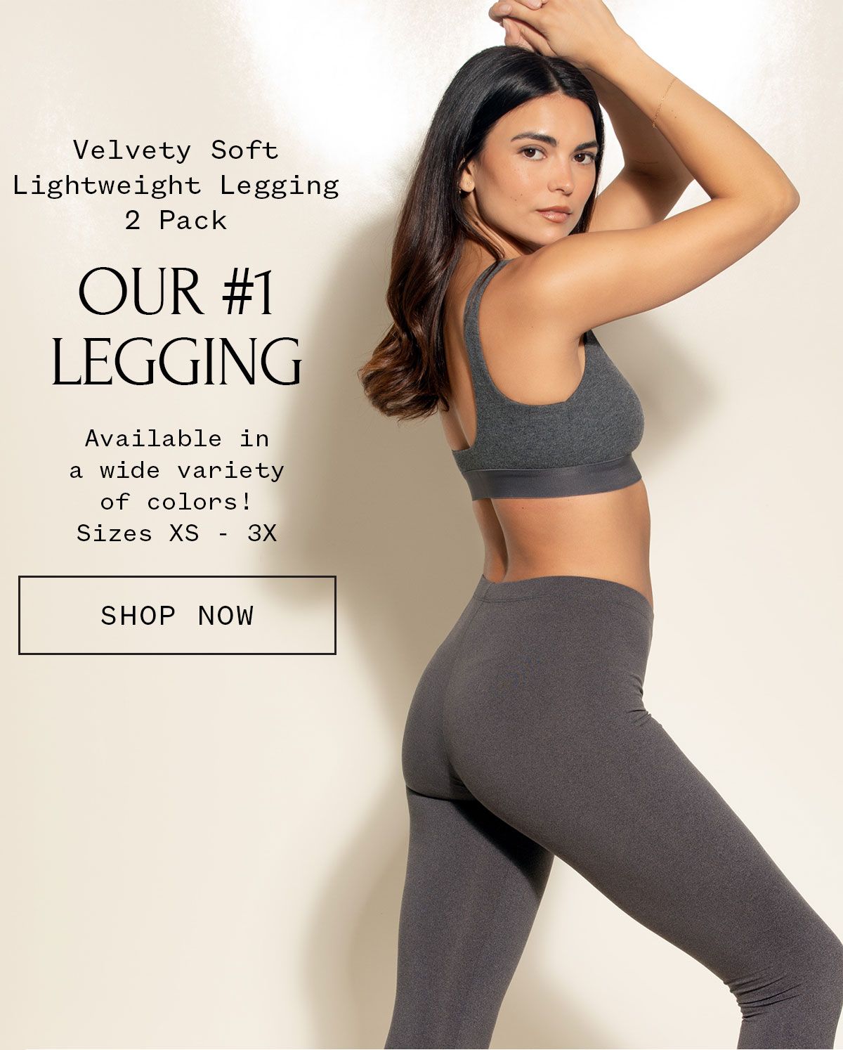Velvety Soft Lightweight Legging 2 Pack