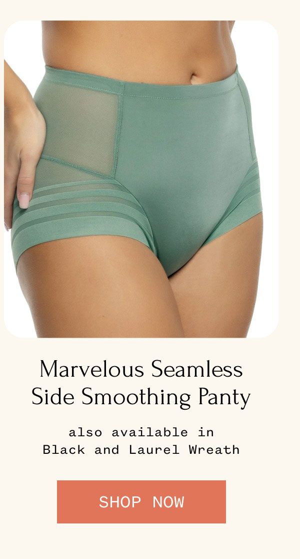 Marvelous Seamless Side-Smoothing Panty also available in Black and Laurel Wreath SHOP NOW
