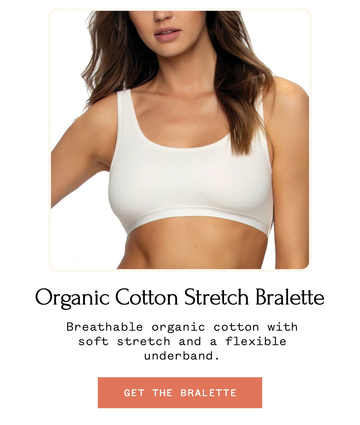 Organic Cotton Stretch Bralette Organic Cotton Stretch Bralette