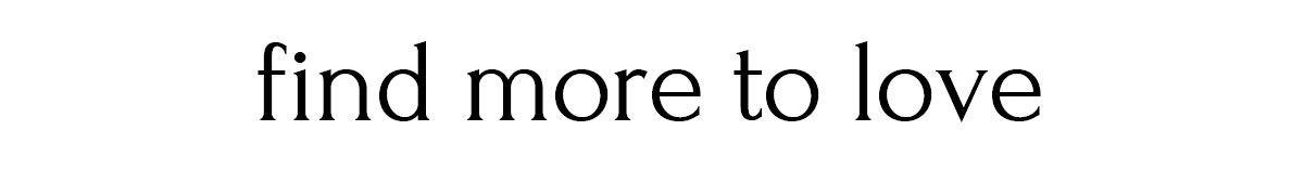 find more to love find more to love