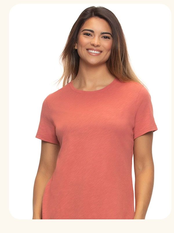 Slub Jersey Crew Neck T-Shirt