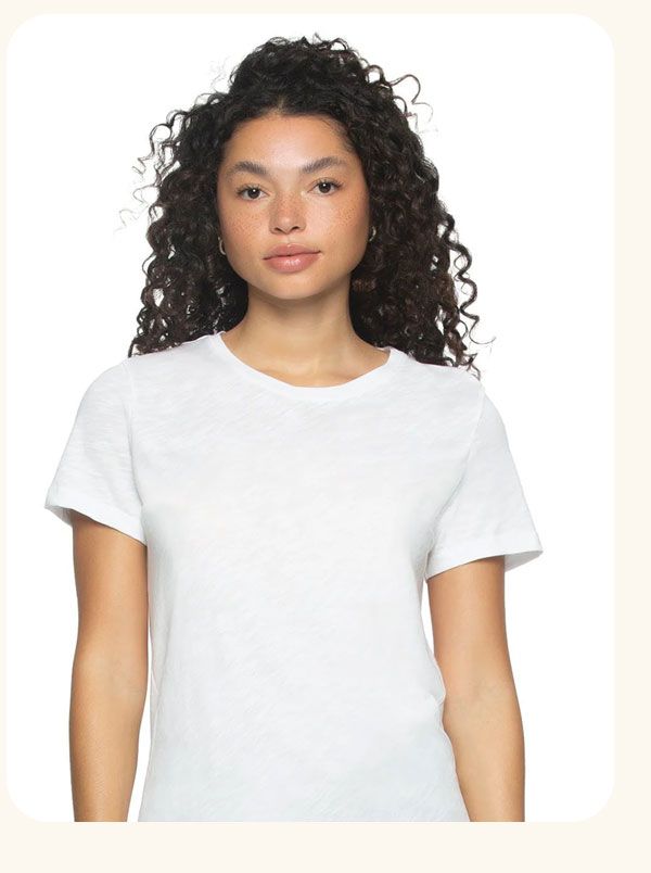 Slub Jersey Crew Neck T-Shirt