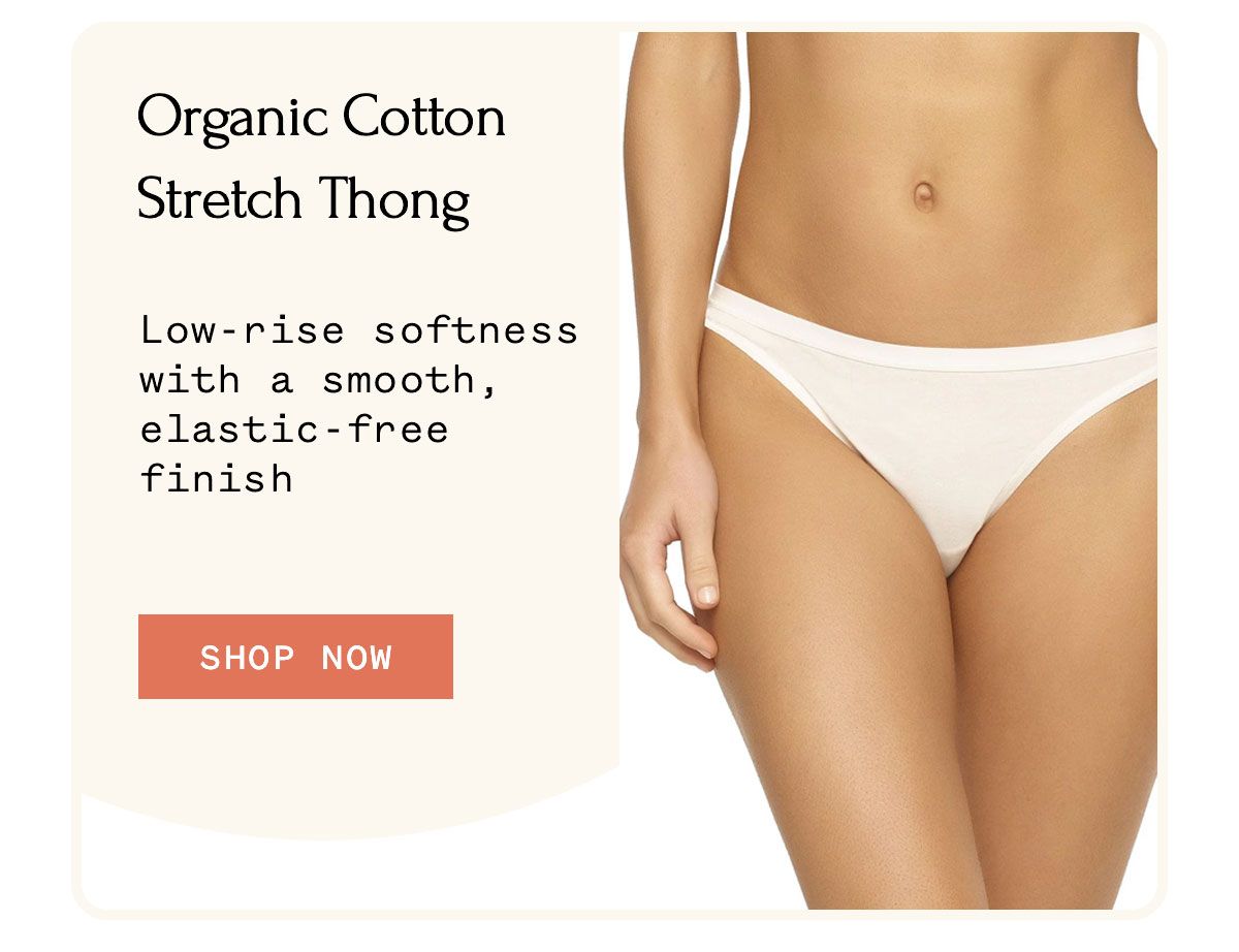Organic Cotton Stretch Thong