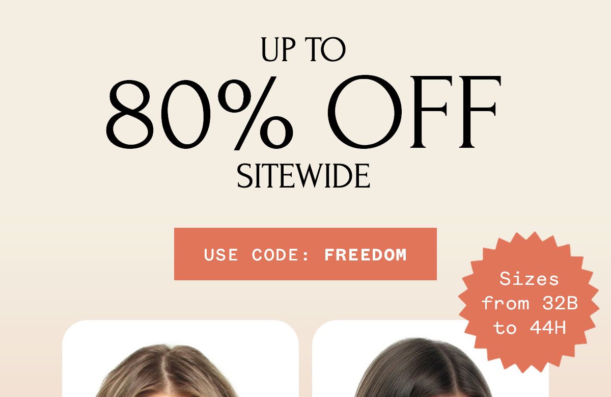 Up to 80% Off Sitewide