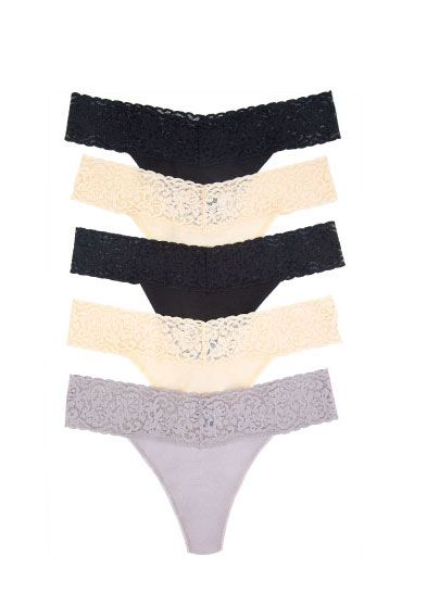 Lace Top Thong 5-Pack