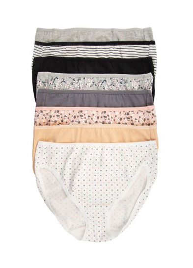 Cotton Modal Stretch Hi Cut Panty 8-Pack