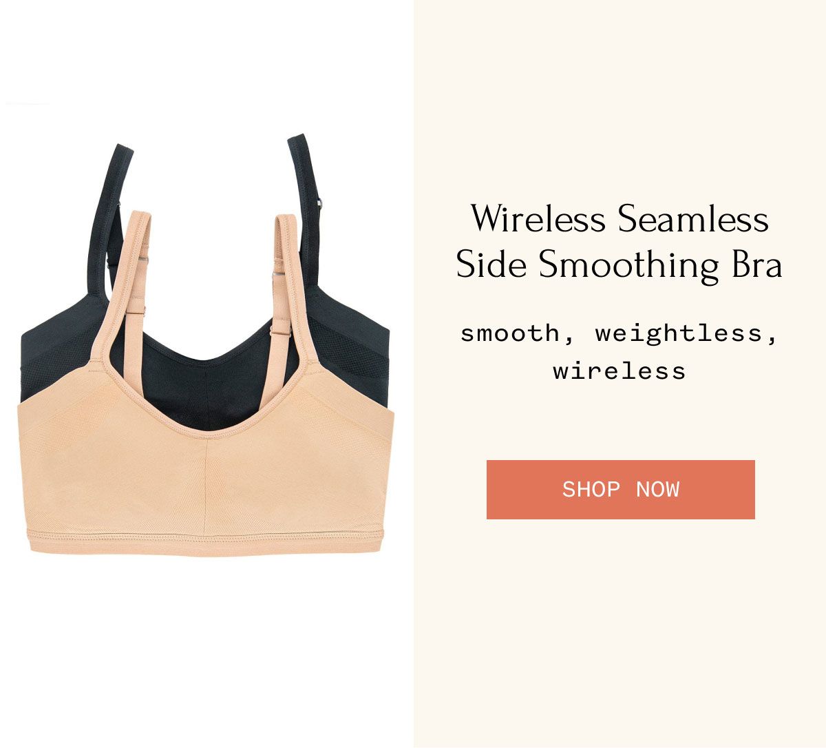 Wireless Seamless Side Smoothing Bra smooth, weightless, wireless Shop Now