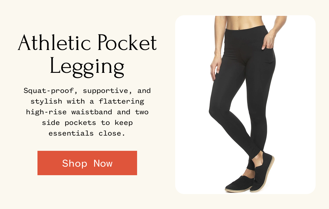 Athletic Pocket Legging Squat-proof, supportive, and stylish with a flattering high-rise waistband and two side pockets to keep essentials close. | Shop Now