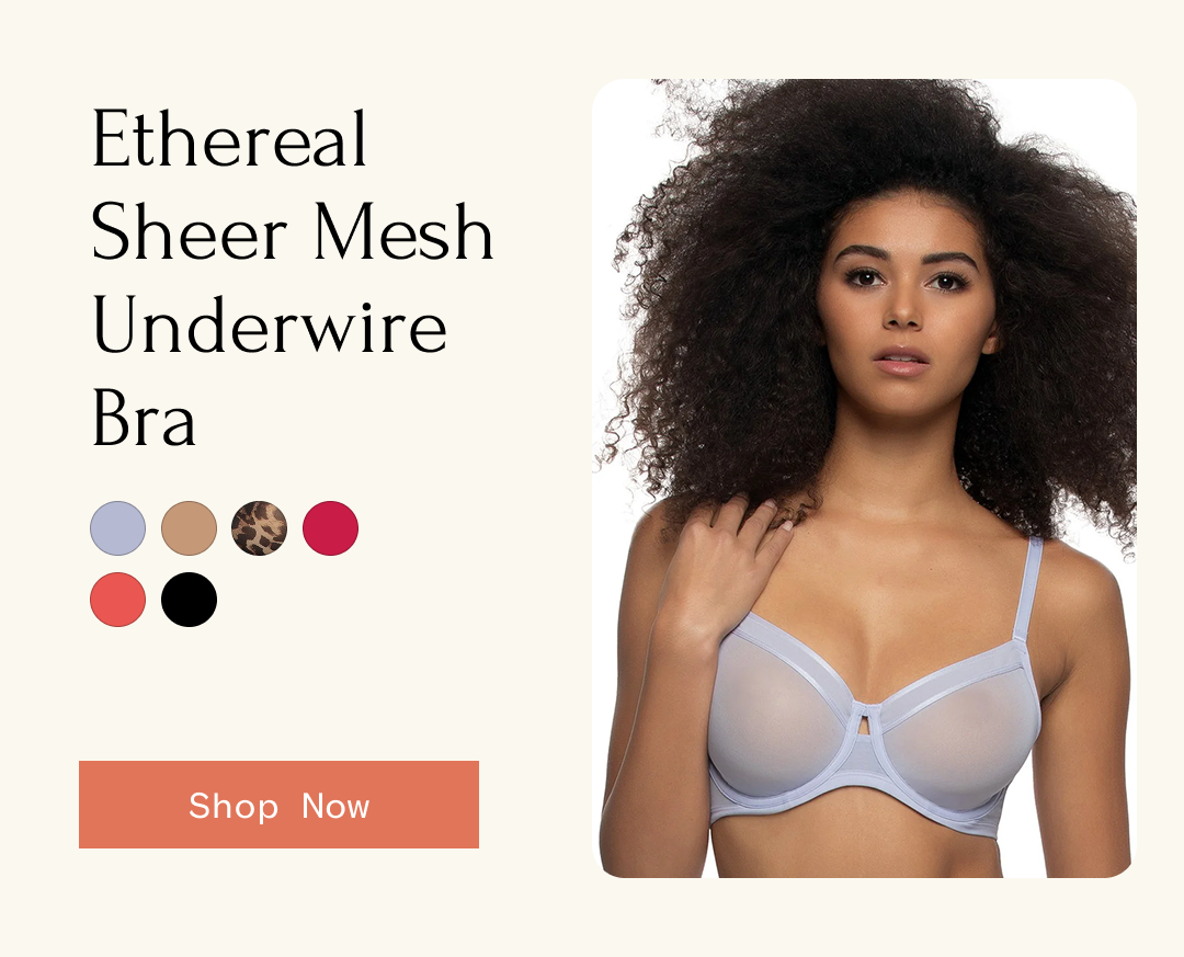 Ethereal Sheer Mesh Underwire Bra